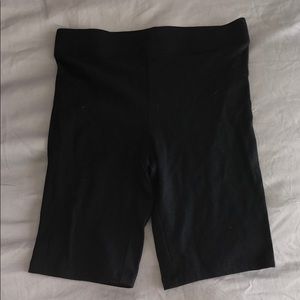 Black biker shorts